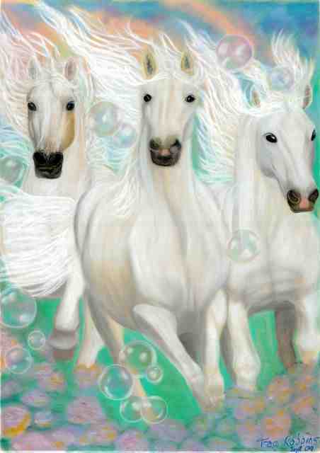 Grace- Energetic Art- 3 Horses