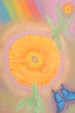 Marigold Painting- Tracy Robbins